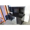 Image 2 : IKEA BLACK HENNES 2-PIECE EXECUTIVE DESK