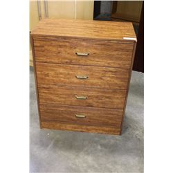 4 DRAWER OAK FINISH DRESSER