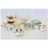 Image 1 : LOT OF CHINA PLATES TEAPOTS AND BASKET