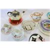 Image 3 : LOT OF CHINA PLATES TEAPOTS AND BASKET