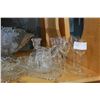 Image 2 : SHELF LOT OF CRYSTAL SERVING PIECES