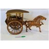 Image 1 : WOOD HORSE DRAWN CARRIAGE