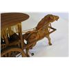 Image 3 : WOOD HORSE DRAWN CARRIAGE