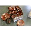 Image 2 : BOX OF COPPER WARE