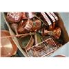 Image 3 : BOX OF COPPER WARE