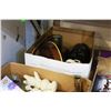 Image 3 : TWO BOXES OF CRYSTAL AND FIGURES AND ESTATE GOODS