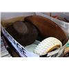 Image 1 : PYEX BOWLS AND COWBOY HATS AND ESTATE GOODS