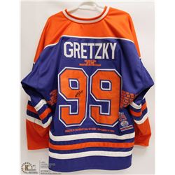 EDMONTON OILERS WAYNE GRETZKY HALL OF FAME JERSEY