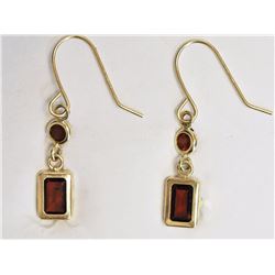 #4-14KT YELLOW GOLD GARNET (APPROX. 0.80G)