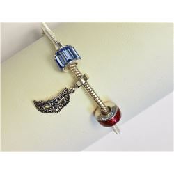 #12-STERLING SILVER MULTIPLE BEADS (APPROX 15.90)