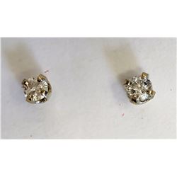 #14-14KT YELLOW GOLD DIAMOND (0.10CT) EARRINGS
