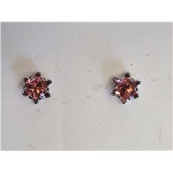 #20-14KT WHITE GOLD TOURMALINE (0.20CT) EARRINGS