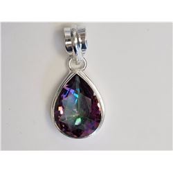 #25-STERLING SILVER MYSTIC TOPAZ PENDANT