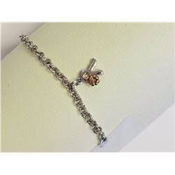 #38-STERLING SILVER RHODIUM PLATED DIAMOND