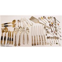 ESTATE COLLECTION OF SILVERPLATED AND BRONZE