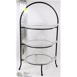3-TIER DESERT PLATE W/STAND