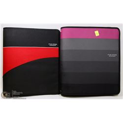 LOT OF 2 FIVE STAR ZIPUP BINDERS