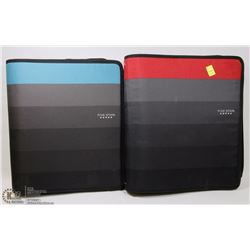 LOT OF 2 FIVE STAR ZIPUP BINDERS