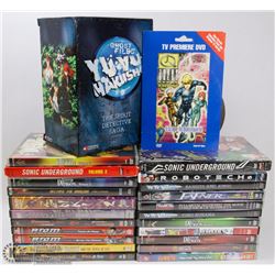 BOX FULL OF ANIME DVDS