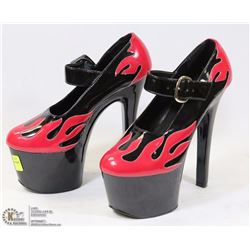NEW PLEASER FLAMING STILETTO SHOES
