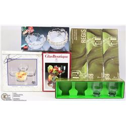 LOT OF VINTAGE SERVING ITEMS: 14-REGIS WINE GLASSES