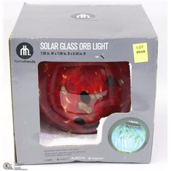 HOMETRENDS SOLAR GLASS ORB LIGHT