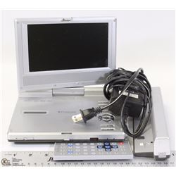 POLAROID PORTABLE DVD PLAYER W/CORDS &