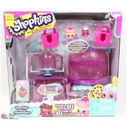 SHOPKINS CUPCAKE QUEEN CAFE FOOD FAIR TOY SET