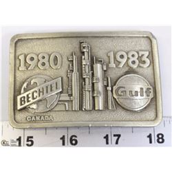 VINTAGE 1980-1983 GULF OIL WELL BECHTEL BELT