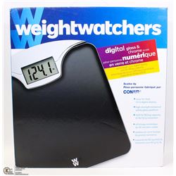 WEIGHTWATCHERS DIGITAL GLASS & CHROME SCALE