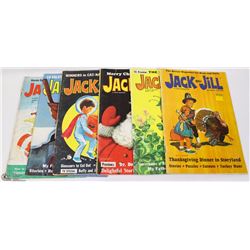 VINTAGE JACK & JILL COMICS SET OF 8, 1965