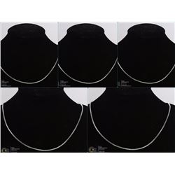 FIVE NEW 22" ROPE CHAINS