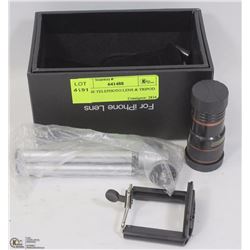 IPHONE TELEPHOTO LENS & TRIPOD