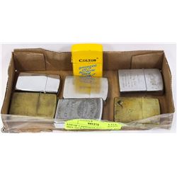 LOT OF 7 ZIPPO/COLTON LIGHTERS INCL JACK DANIELS