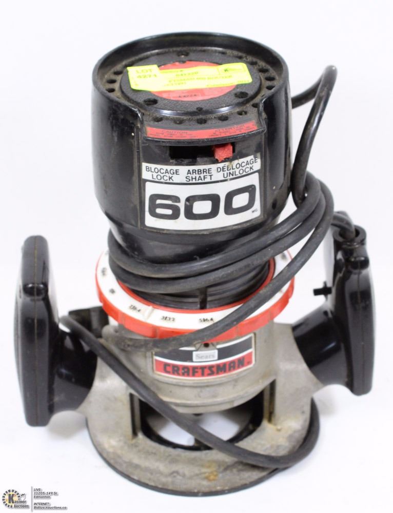 Sears Craftsmen Router SEARS CRAFTSMAN 600 ROUTER MODEL 315.17491
