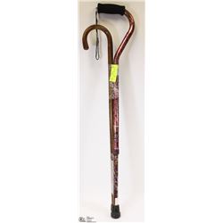 SET OF 2 CANES - 1 DECORATED ADJUSTABLE