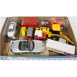 FLAT OF VINTAGE DIECAST MATCH BOX, MOTORMAX JOHN