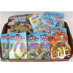 FLAT OF SUPER GROW ZOO ANIMALS 1994, 2009 IMPERIAL