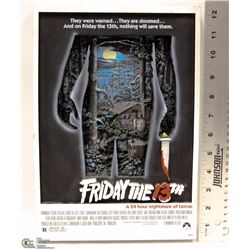 NEW LINE PRODUCTIONS "FRIDAY THE 13TH 3D MOVIE SIGN