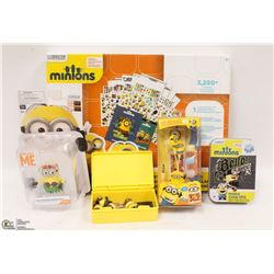 NEW ITEMS MINIONS, STICKERS 3,250 PLUS, EAR STEREO AND MORE