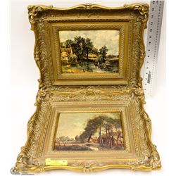 2 VINTAGE 1970S NORWEGIAN PICTURES FRAMED