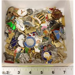 BOX OF COLLECTIBLE PINS