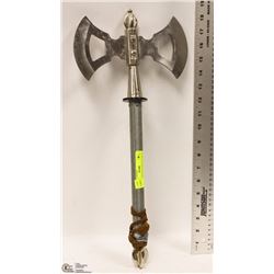 DOUBLE SIDED DECORATIVE METAL AXE