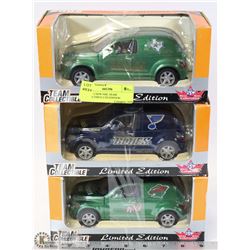 SET OF 3 NEW NHL TEAM COLLECTIBLE LTD EDITION