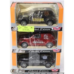 SET OF 3 NEW NHL TEAM COLLECTIBLE LTD EDITION