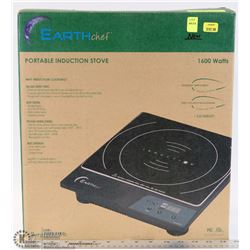NEW EARTH CHEF PORTABLE INDUCTION STOVE 1600 WATTS