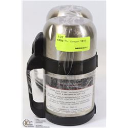 LOT OF 2 THERMOCAFE STAINLESS STEEL 25-OZ