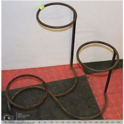 WROUGHT IRON PLANTER - HOLDS 3 PLANTS -