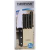 Image 1 : NEW FARBERWARE 6PC KNIFE SET IN BLOCK