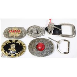 BOX OF COLLECTIBLE BELT BUCKLES